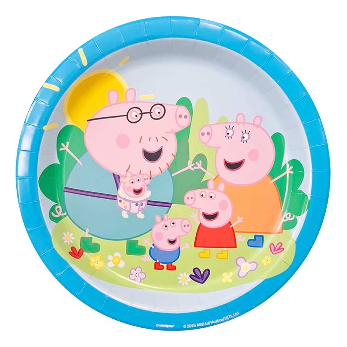 Peppa Pig Party Paper Plates 8 Pack | Party Save Smile
