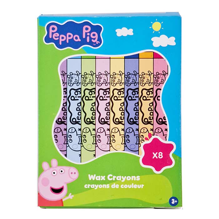 Peppa Pig Crayons Party Bag Fillers 4 pack | Party Save Smile
