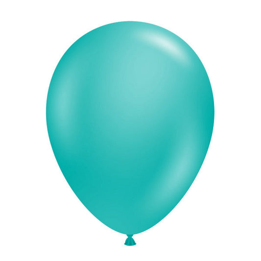 Tuftex Teal Latex Balloons 11 inches | Party Save Smile
