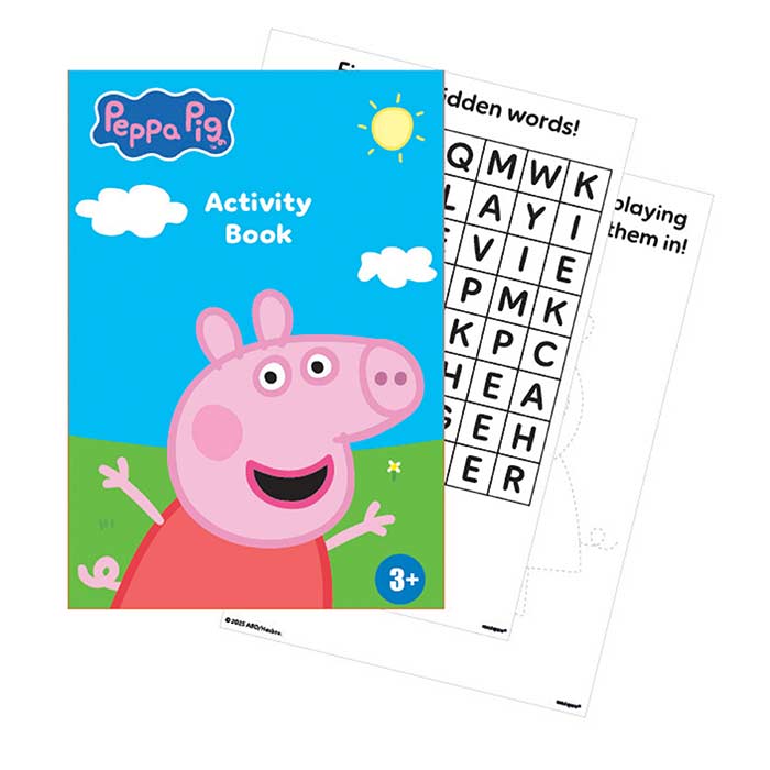 Peppa Pig Activity Book Party Bag Fillers 4 pack | Party Save Smile