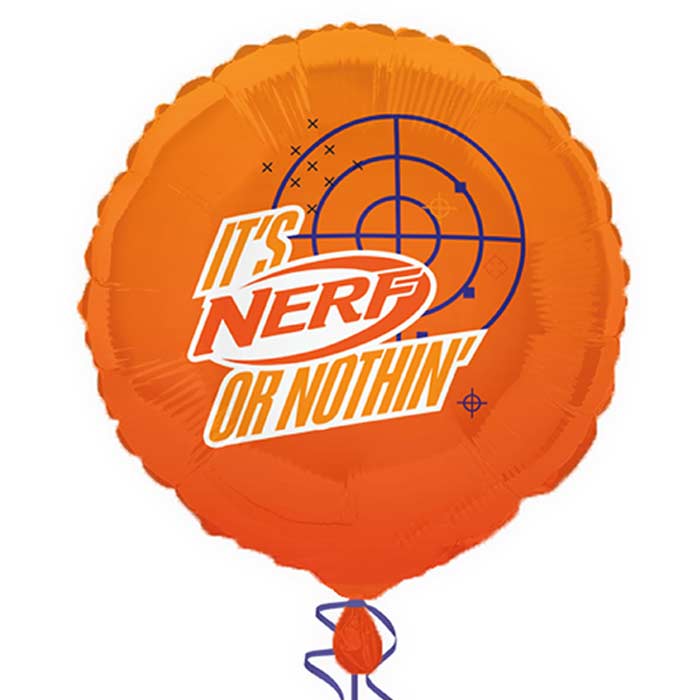 Nerf Foil Balloon 18 inches | Party Save Smile