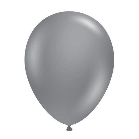 Tuftex Grey Smoke Latex Balloons 11 inches | Party Save Smile