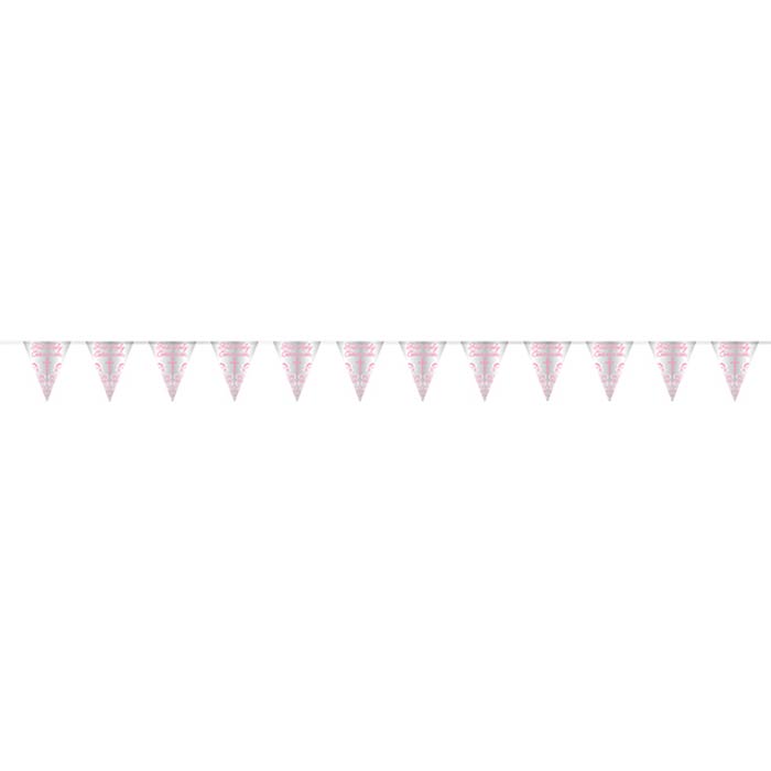 Pink Holy Cross Communion Bunting Flag Decoration