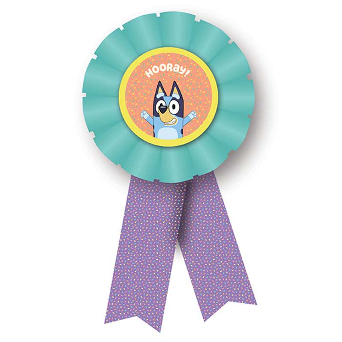 Bluey Birthday Rosette Badge | Party Save Smile