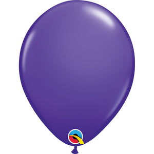 Purple 11 Inch Latex Balloons: Qualatex Decorator Balloons
