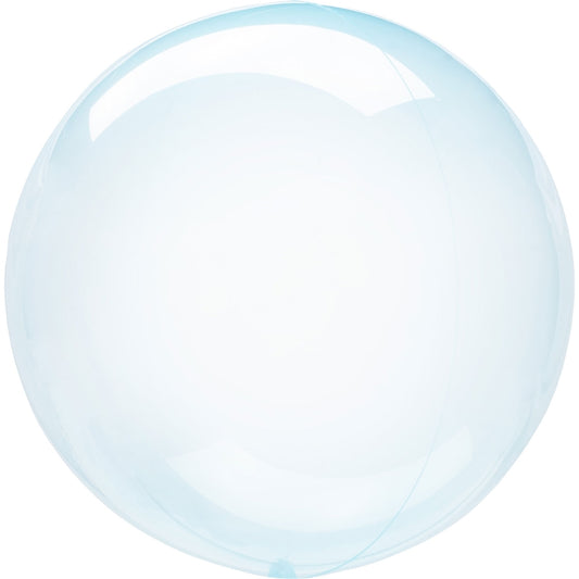 Clear 18&#34; Amscan Anagram Transparent Blue Bubble Party Balloon