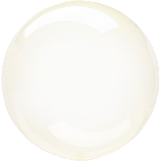 Clear 18&#34; Amscan Anagram Transparent Yellow Bubble Party Balloon