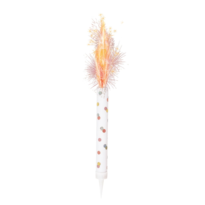 Rose Gold Ice Fountain Candles 3 Pack | Party Save Smile