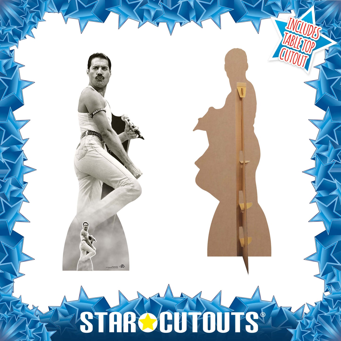 Freddie Mercury Life Size Cardboard Cutout Height 179cm Live Aid
