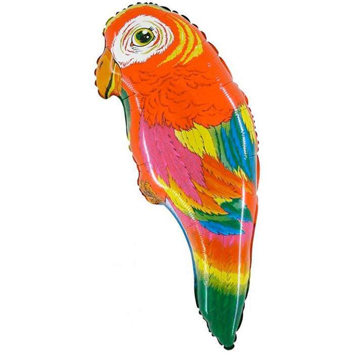 Tropical Parrot Shaped Foil Balloon 28 Inches | Party Save Smile