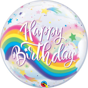 Birthday Unicorn Bubble Balloon 22 Inches
