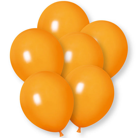 Orange Latex Balloons 12 Inch 10 Pack | Party Save Smile