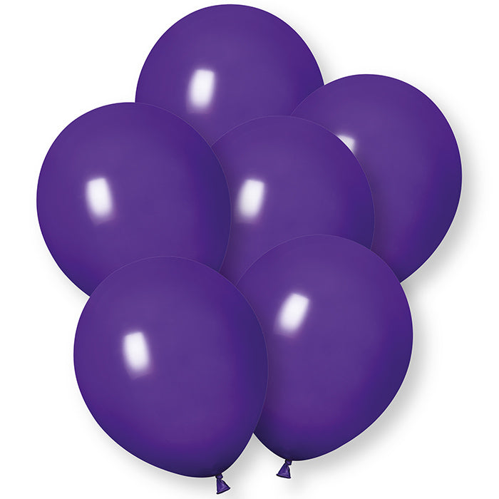 Purple Latex Balloons 12 Inch 10 Pack | Party Save Smile