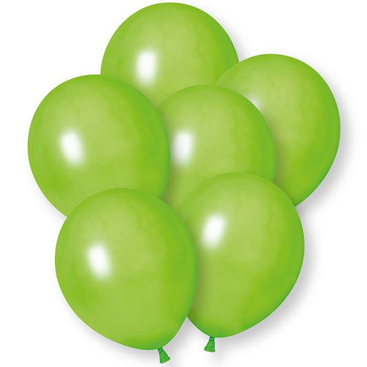 Lime Green Latex Balloons 12 Inch 10 Pack | Party Save Smile
