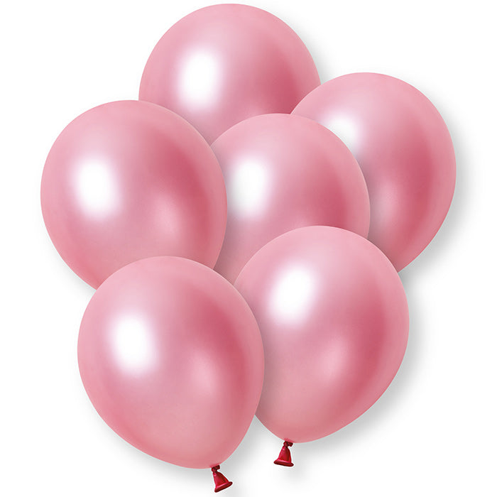 Hot Pink Latex Balloons 12 Inch 8 Pack | Party Save Smile