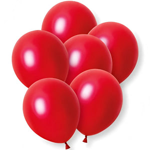 Pearl Red Latex Balloons 12 Inch 8 Pack