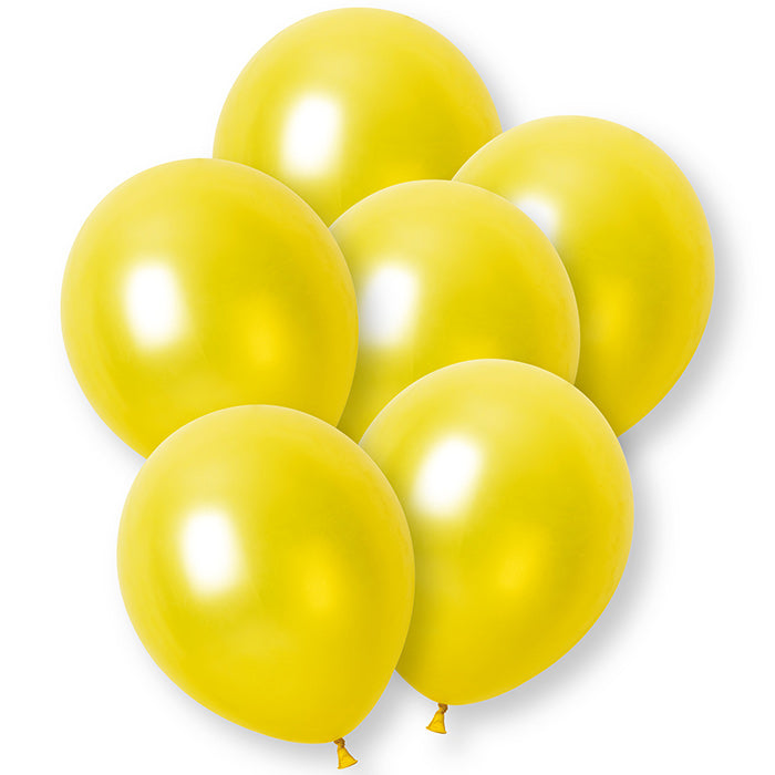 Yellow Latex Balloons 12 Inch 8 Pack | Party Save Smile