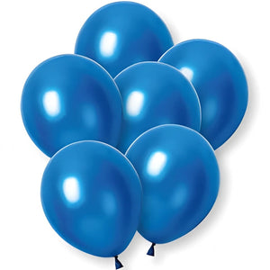 Pearl Blue Latex Balloons 12 Inch 8 Pack