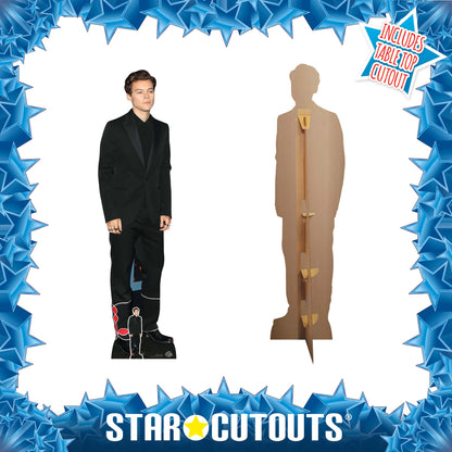 Cutout of Harry Style Black Suit Height 183cm Cardboard Cut Out With Mini