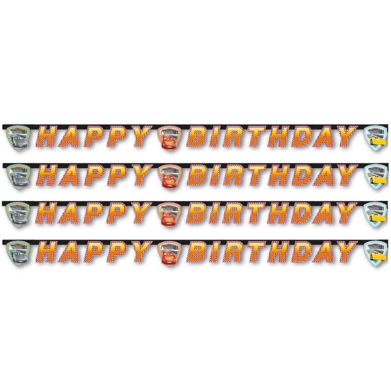 Disney Cars Birthday Banner 2 metres | Party Save Smile