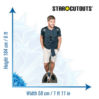 Steven Gerrard Cardboard Cutout Height 184cm Lifesize Cut Out With Mini