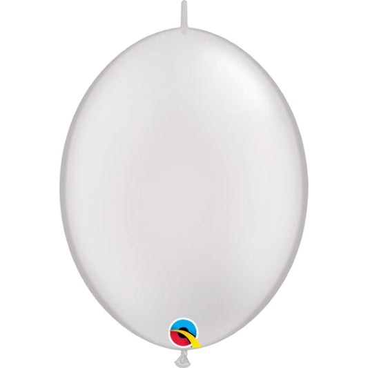 Quick Link Balloons - Pearl White Qualatex 6 inch | Party Save Smile