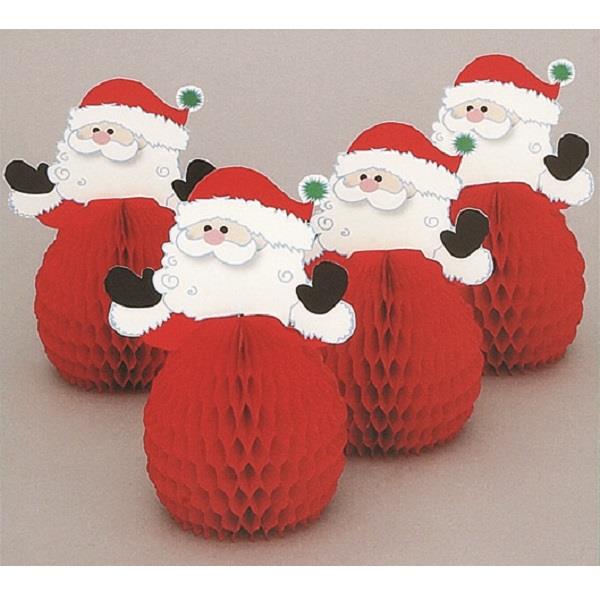 Santa Table Decorations Pack of 4 | Party Save Smile