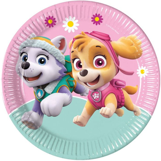 Everest & Skye Paw Patrol Party Plates Pack of 8 | Party Save Smile