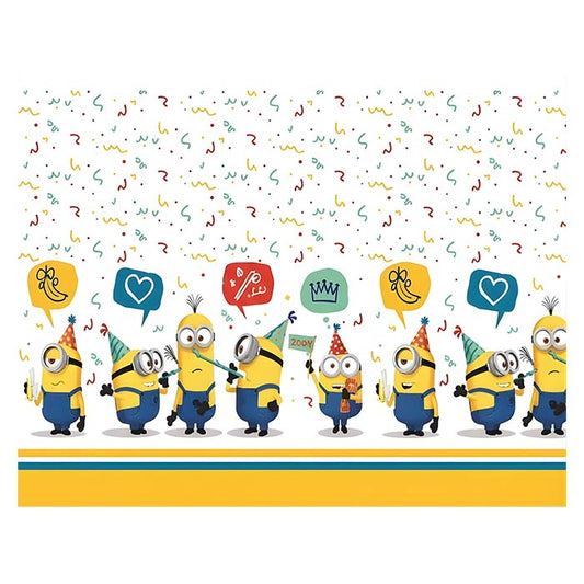 Minion Plastic Party Table Cover 120 x 180cm | Party Save Smile