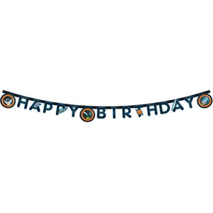 Space Happy Birthday Banner 2 metres