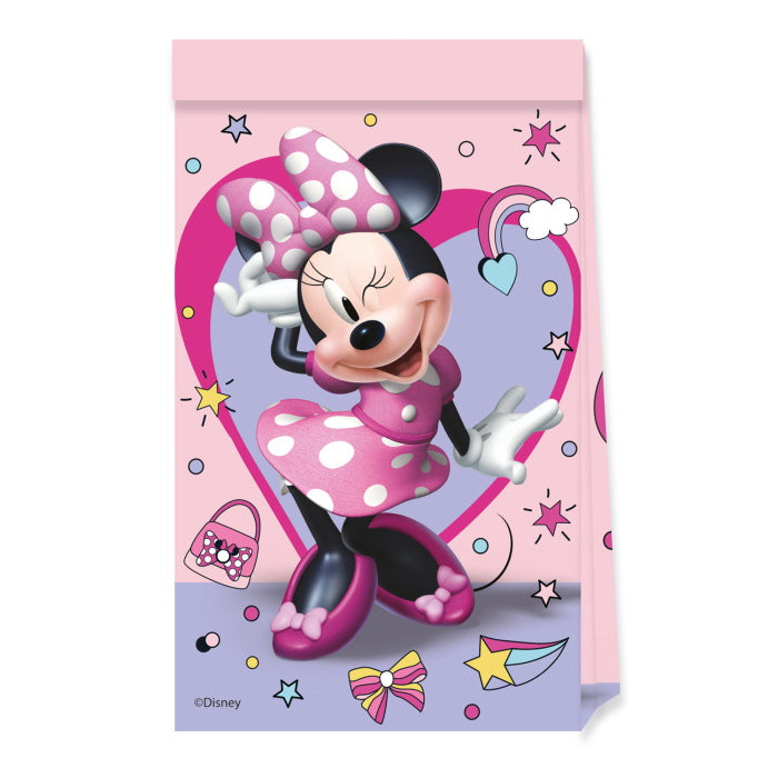 Minnie Mouse Paper Party Bags 4 Pack | Party Save Smile