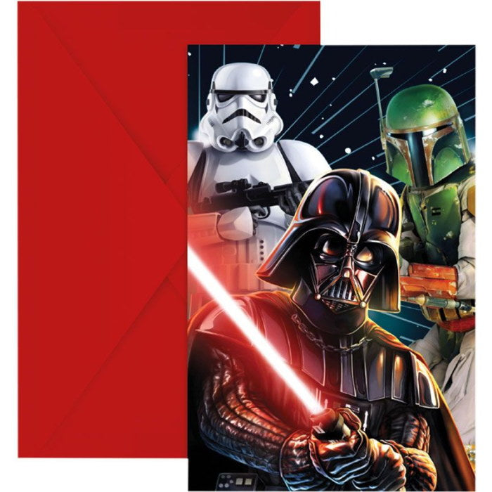Star Wars Galaxy Party Invitations Pack of 6 | Party Save Smile