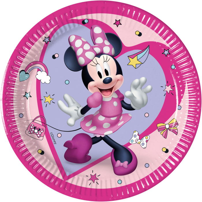 Minnie Mouse Junior Party Cake Plates 8 Pack | Party Save Smile