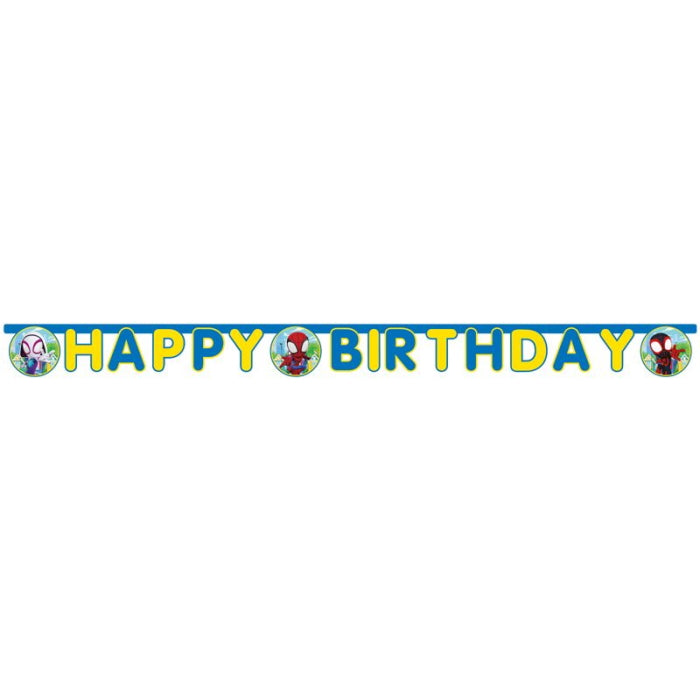 Spidey Birthday Banner 2 Metres | Party Save Smile