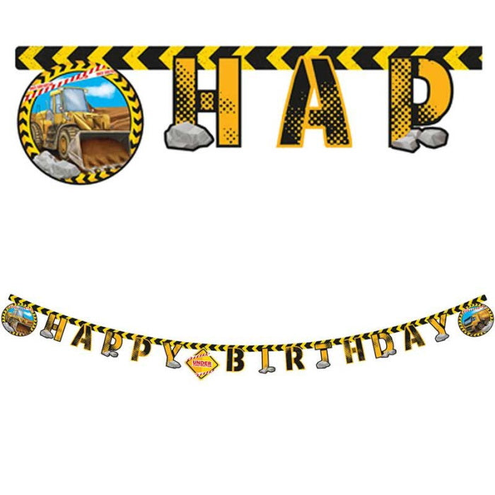 Construction Party Pack with Decorations