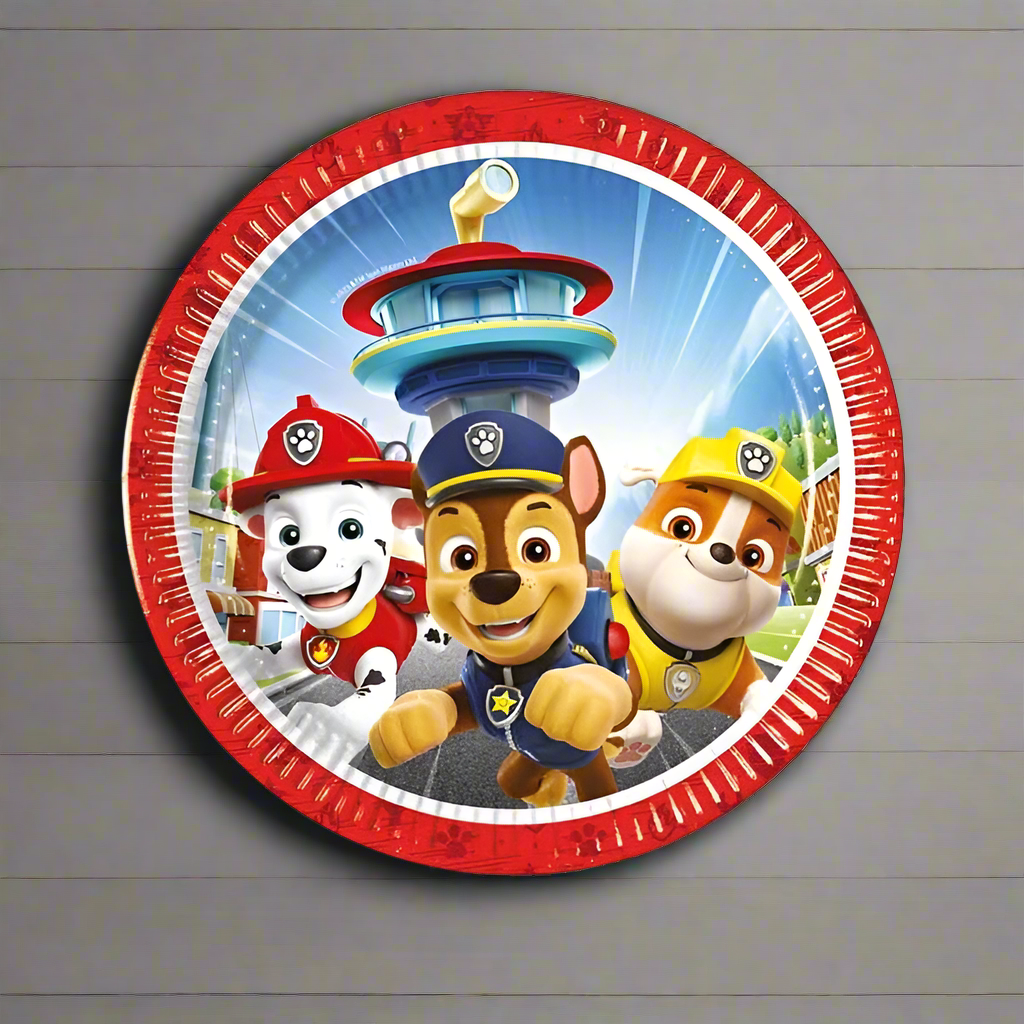 Paw Patrol Rescue Heroes Party Plates 8 Pack