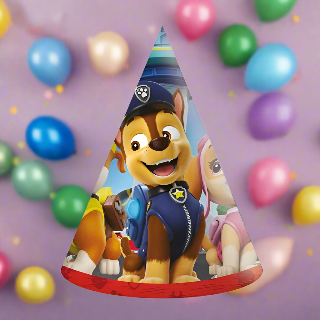 Paw Patrol Rescue Heroes Party Hats 6 Pack