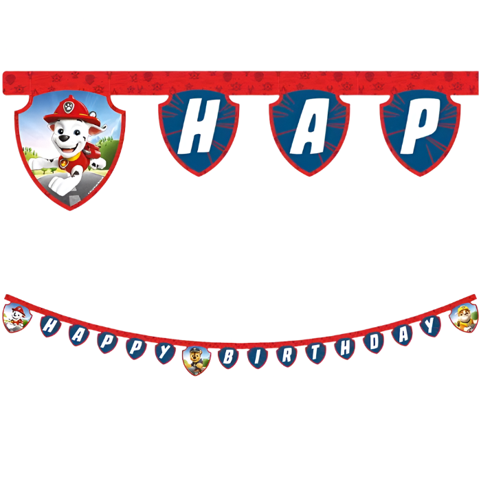 Paw Patrol Rescue Heroes Birthday Banner 2 metres
