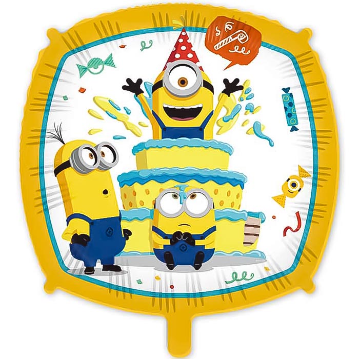 Minions Rise of Gru Foil Balloons 18 Inches | Party Save Smile