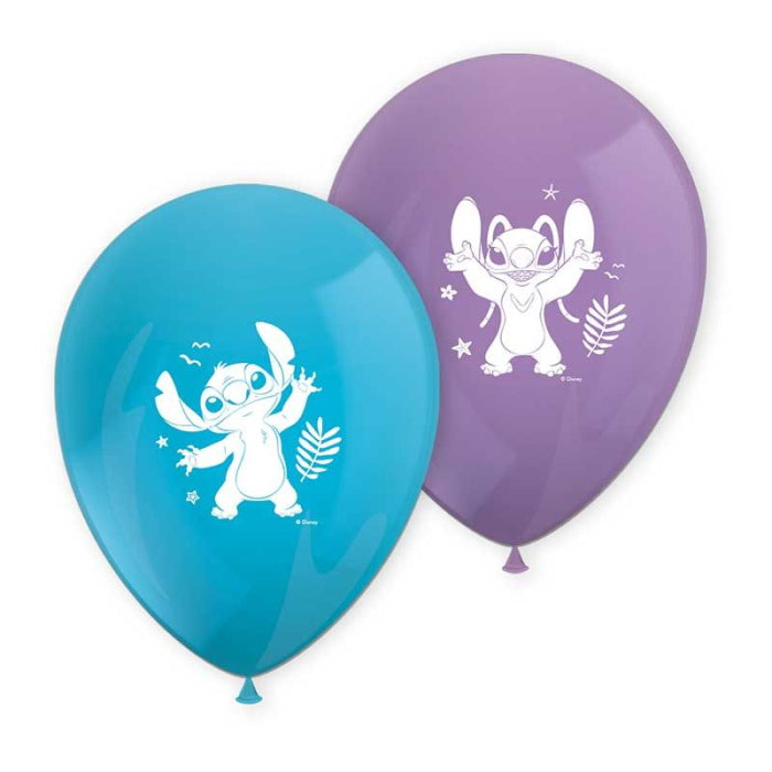 Lilo and Stitch Latex Balloons 8 Pack | Party Save Smile