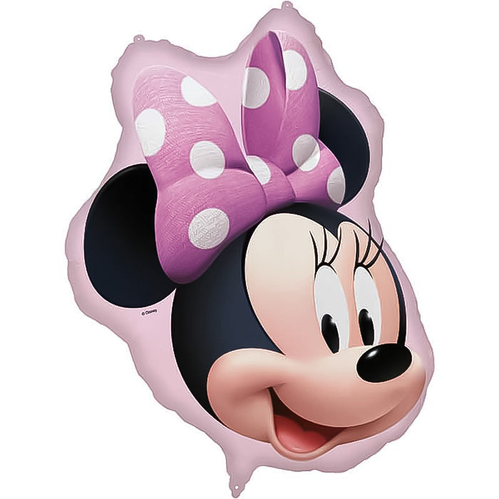 Minnie Mouse Head Shaped Foil Balloon 30 Inches | Party Save Smile