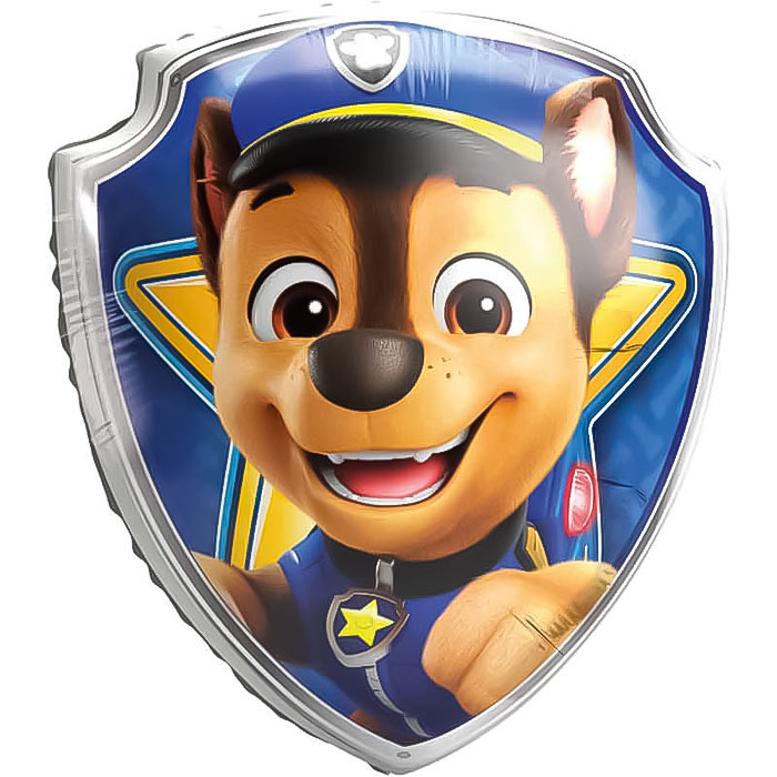 Chase Paw Patrol Shaped Foil Balloon 29 Inches | Party Save Smile