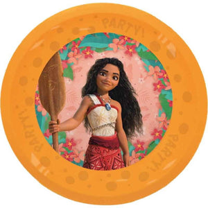 Moana Plastic Plates 4 Pack Reusable