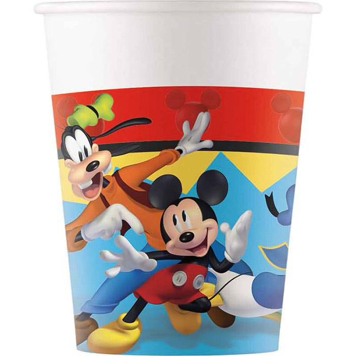 Mickey Mouse Party Cups 8 Pack 200ml (Jump into Fun) | Party Save Smile