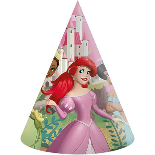 Disney Princess Party Hats 6 Pack (Create Your World) | Party Save Smile
