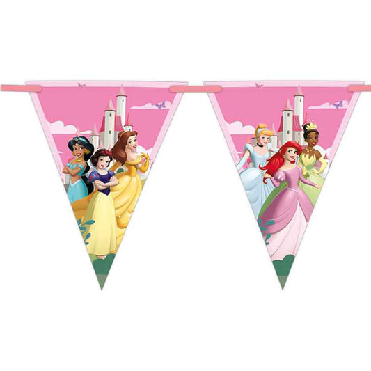 Disney Princess Party Bunting Flags 2.3 metres (Create Your World) | Party Save Smile