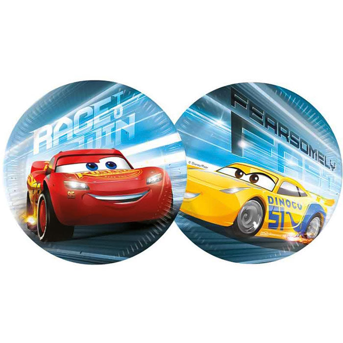 Disney Cars Paper Plates 8 Pack 20cm (Victory is Mine) | Party Save Smile