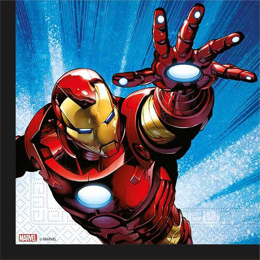 Avengers Napkins 20 Pack (Evergreen) | Party Save Smile