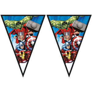 Avengers Birthday Bunting Party Flag Banner 2.3 metres (Evergreen)