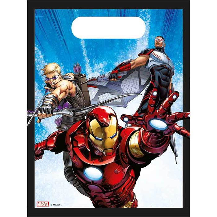Avengers Paper Party Bags 4 Pack (Evergreen) | Party Save Smile